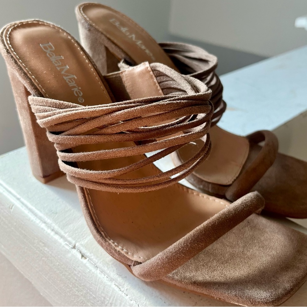 tan/brown heels size 7